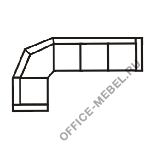 Диван угловой 1У3 на Office-mebel.ru