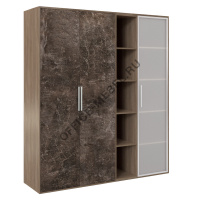 Шкаф высокий 3 створки, с нишей BTN36152542 на Office-mebel.ru
