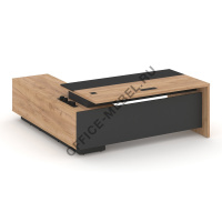 СТОЛЫ С ЭЛЕКТРОФИКАЦИЕЙ НА ОПОРНОЙ ТУМБЕ DX.SRT.EB-180 П/Л на Office-mebel.ru