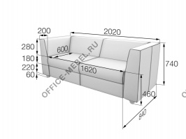 Диван трехместный Nap3 на Office-mebel.ru