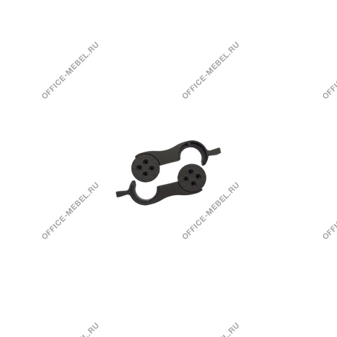 Комплект соединителей складных столов (для стола необходимо два комплекта, цвет - черный) DD-1 на Office-mebel.ru