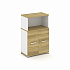 Распашной шкаф опорный/приставной с надставкой  низкой CN.SOPR-003 A/B/W на Office-mebel.ru 1