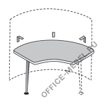 Столешница для ресепшн внутренняя D23534 на Office-mebel.ru