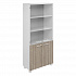 Шкаф книжный закрытый со стеклом Alba AL-2.2+4.0+4.3+фурнитура на Office-mebel.ru 1
