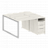 Рабочая станция на О-образном м/к с опорной тумбой 40БО.РС-СТП-2.1 на Office-mebel.ru 1