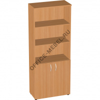 Шкаф высокий полуоткрытый Э-44.0+Э-47.0*2 на Office-mebel.ru