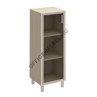 Шкаф для документов л\п, дверь в алюминиевой раме В 421-817 на Office-mebel.ru