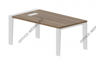 Cтол с металлическим аутлетом для вывода электропроводки MYSE1810 на Office-mebel.ru