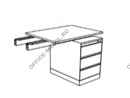 Обратный стол с 3 выдвижными ящиками PA2106B3 на Office-mebel.ru