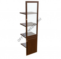 Наполнение одностворчатого шкафа со стеклом 29553 на Office-mebel.ru