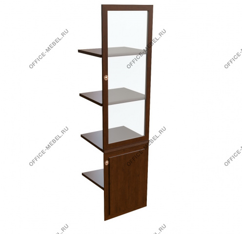 Наполнение одностворчатого шкафа со стеклом 29553 на Office-mebel.ru