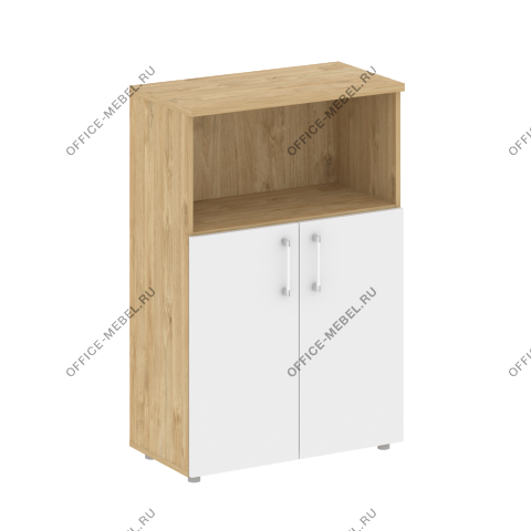 Шкаф средний широкий (2 низких фасада ЛДСП) SK.ST-2.1 на Office-mebel.ru