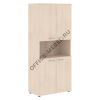 Шкаф с 2-мя комплектами глухих малых дверей и топом XHC 85.4 на Office-mebel.ru