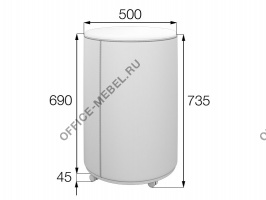 Пуф на колесной опоре БН-5070-К на Office-mebel.ru