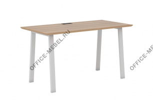 Стол письменный. А-образные опоры 60х30 ECO101А/60х30/WHT/ANT.U003 на Office-mebel.ru