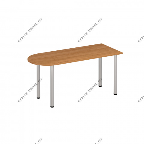 Стол письменный полукруглый на хромированных опорах ФР 2102 на Office-mebel.ru