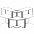 Стойка-ресепшн угловая внешняя со столешницей Karstula F0158 на Office-mebel.ru 1