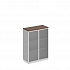 Шкаф для документов средний со стеклянными дверьми в рамке СИ 319 на Office-mebel.ru 1