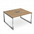 Стол Бенч переговорный начальный модуль Gloss Line НСПН-О.927 на Office-mebel.ru 1