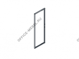 Дверь стеклянная "сатин" в алюминиевой рамке (1 шт) V - 4.4.1 на Office-mebel.ru