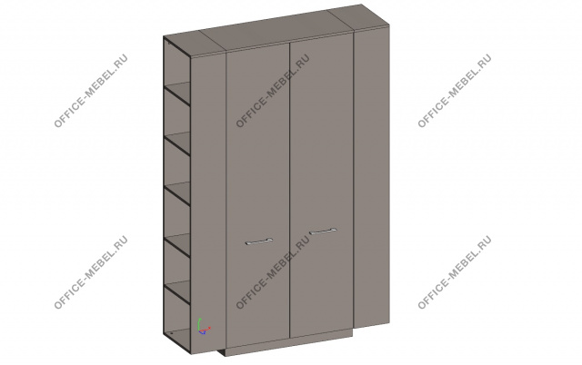 Гардероб с боковыми стеллажами JNS933.U727 на Office-mebel.ru