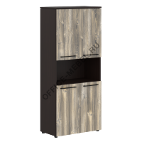 Шкаф с 2-мя комплектами глухих малых дверей MHC 85.4 на Office-mebel.ru