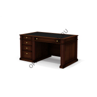Стол руководителя (однотумбовый, с центральным лотком)  Dan-160 R/L на Office-mebel.ru