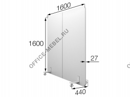 Перегородка на колесах, mv-160/160 на Office-mebel.ru