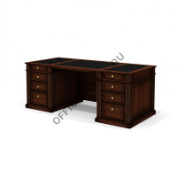 Стол руководителя (двухтумбовый, без центрального лотка) Dan-201.1 на Office-mebel.ru