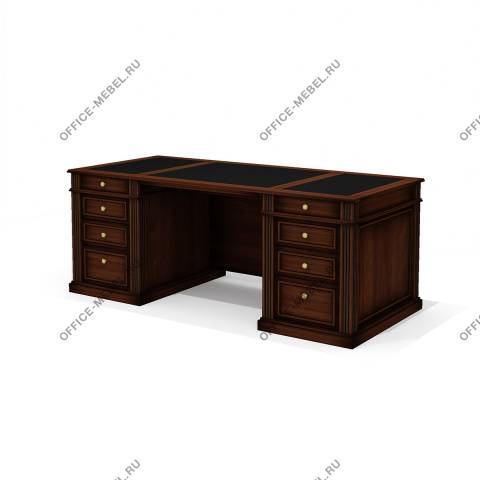 Стол руководителя (двухтумбовый, без центрального лотка) Dan-201.1 на Office-mebel.ru