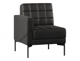 Секция с подлокотником одноместная л/п CHAIRMAN ЭЛИФ на Office-mebel.ru