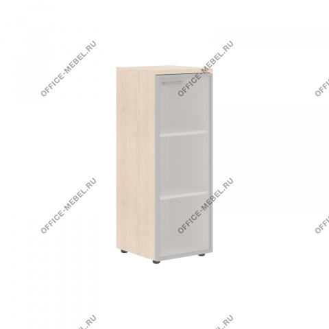 Шкаф колонка со стеклянной дверью в алюминиевой раме  и топом XMC 42.7 L на Office-mebel.ru
