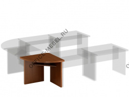Угловой элемент переговорного стола В306 на Office-mebel.ru