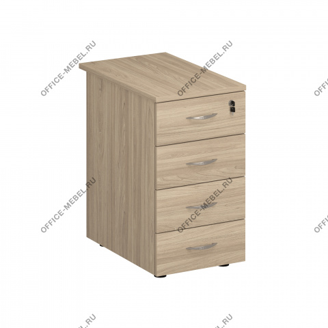 Тумба приставная 4-х ящичная с центральным замком 214 на Office-mebel.ru