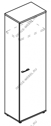 Шкаф для одежды узкий (топ ДСП) МР 9408 на Office-mebel.ru