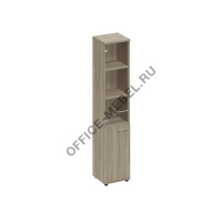 Шкаф для документов узкий со стеклянной прозрачной дверью А1 9479 БП на Office-mebel.ru