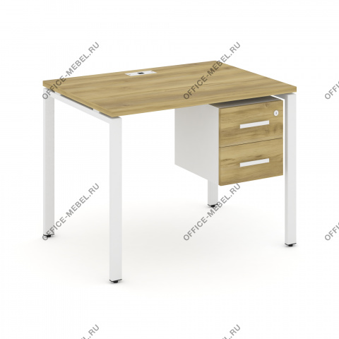 Стол рабочий с подвесной тумбой с двумя ящиками CN.SP-113 A/B/W на Office-mebel.ru