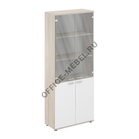 Шкаф высокий 4-х дв. со стеклом  MX.855 на Office-mebel.ru