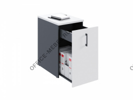 Тумба с выдвижным блоком низкая MDF425 на Office-mebel.ru