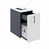 Тумба с выдвижным блоком низкая MDF425 на Office-mebel.ru 1