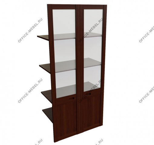 Наполнение двустворчатого шкафа для бумаг со стеклом 22551 на Office-mebel.ru