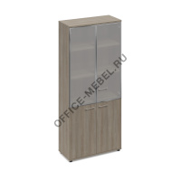 Шкаф двери стекло в алюминиевой рамке (топ ДСП) МР 9480 на Office-mebel.ru