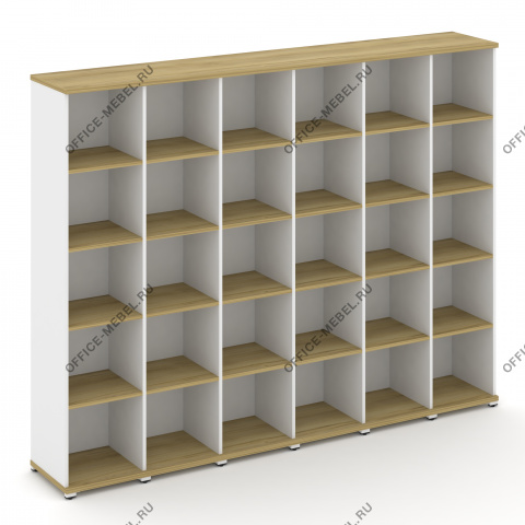 Стеллаж шесть узких секций, 5 ниш CN.STU-560 на Office-mebel.ru