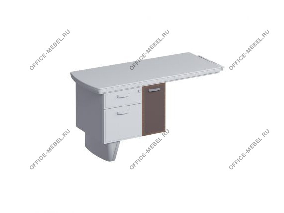 Тумба с дверью для системного блока для боковой приставки СPUPEX на Office-mebel.ru