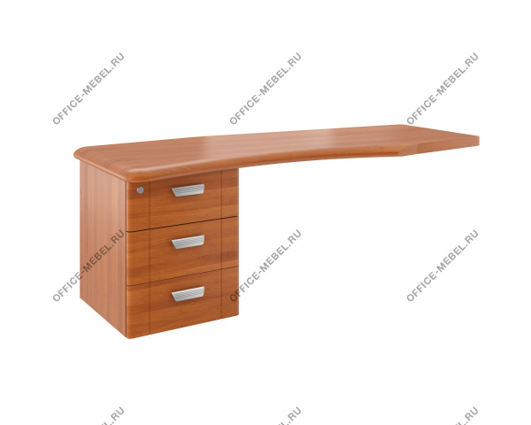 Тумба приставная к столу СТ-1.6 с удлиненным топом Сенат СТ-3.2+9.13 л/п на Office-mebel.ru
