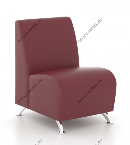 Мягкая мебель для офиса Прямой одноместный модуль 1 на Office-mebel.ru