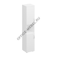 Шкаф для документов узкий 2-дверный с нишей К384 на Office-mebel.ru