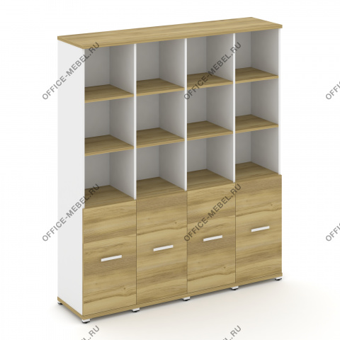 Шкаф четыре узкие секции, 5 ниш (4 фасада ЛДСП, 2 ниши ) CN.STU-541 A на Office-mebel.ru