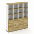 Шкаф четыре узкие секции, 5 ниш (4 фасада ЛДСП, 2 ниши ) CN.STU-541 A на Office-mebel.ru 1