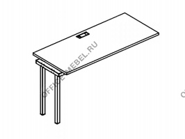 Секция стола рабочей станции на металлокаркасе DUE А4 Б2 005-1 БП на Office-mebel.ru